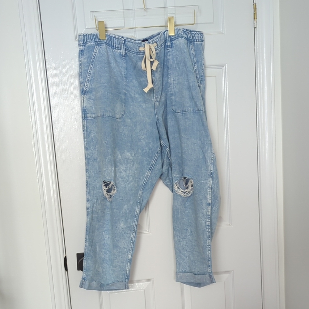 GAP Light Blue Denim Joggers (XXL - Brand New)